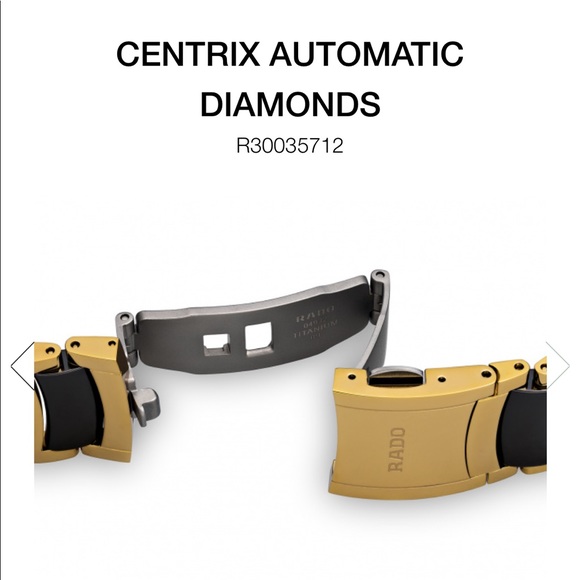 NWT. Rado Gold/Black Automatic - Picture 6 of 8